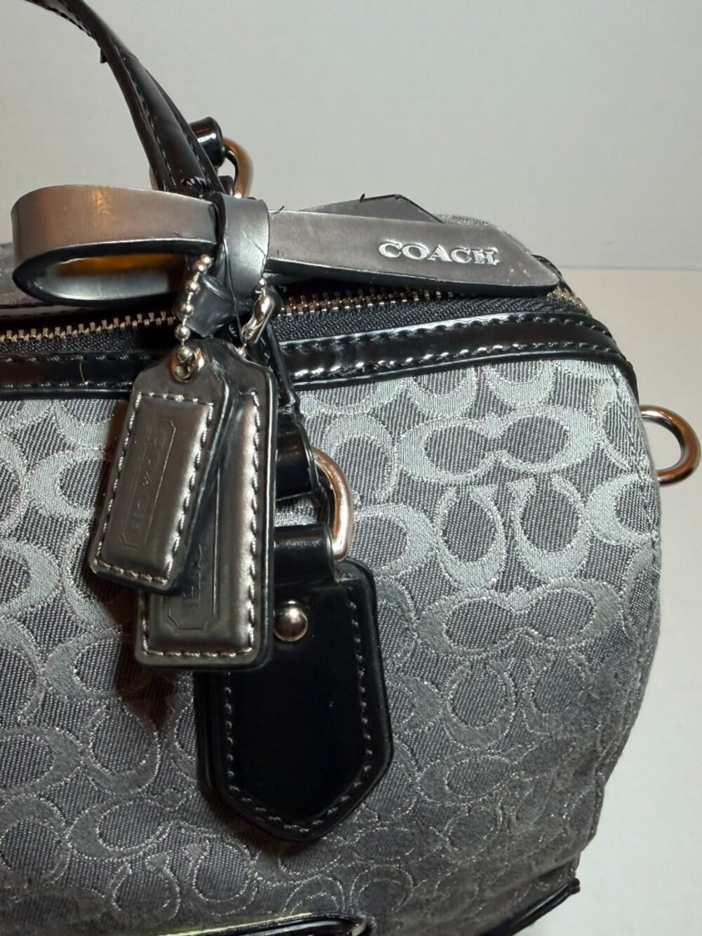 Coach Poppy Signature Metallic East West Satchel - NWT (Please Read Description) - Picture 8 of 14